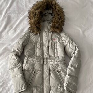 Light Grey Down Puffer Parka